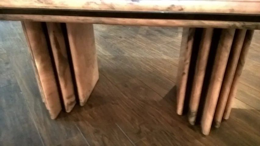 Mesa de jantar de Mármore Carrara (8 lugares) + buffet  - Foto 2