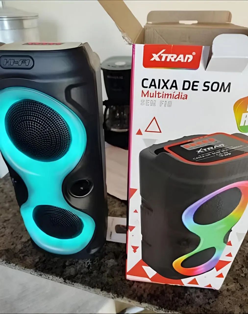 Caixa de Som Via Bluetooth 
