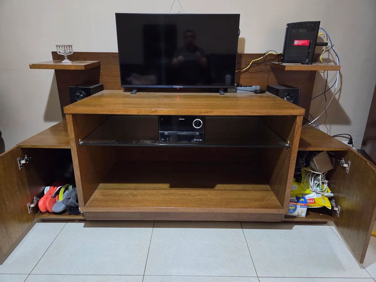 Rack imbuia maciça - Foto 2