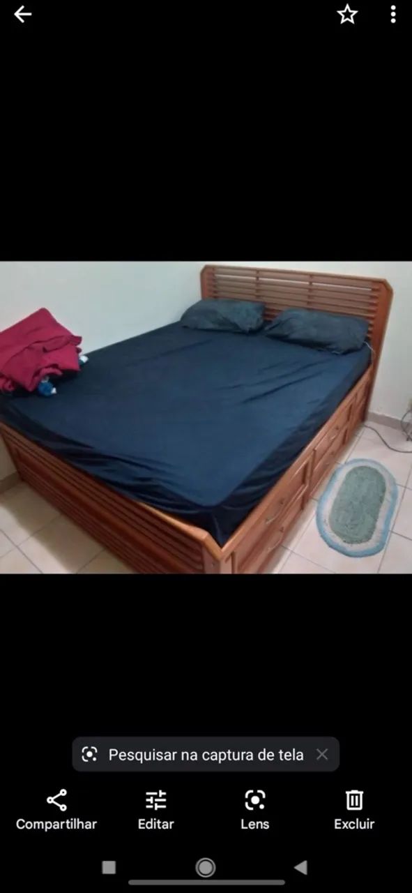 CAMA QUEEN madeira maciça EMBUIA 