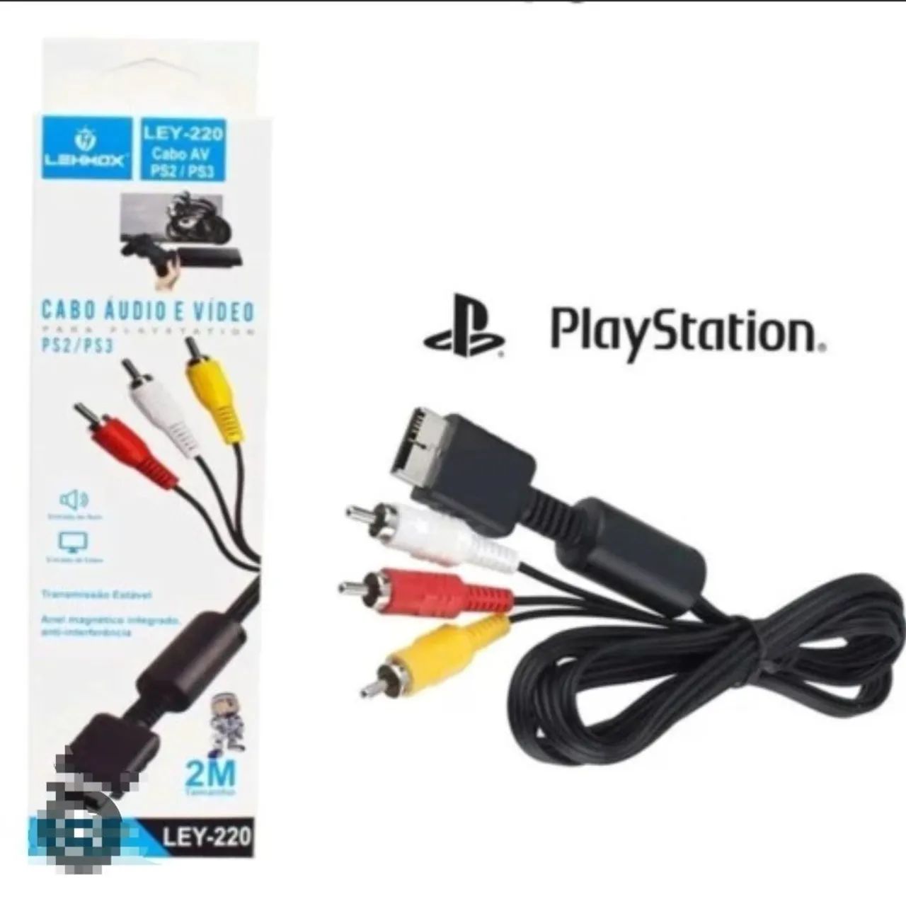 CABO AUDIO E VIDEO PS1 PS2 PS3  - Foto 2