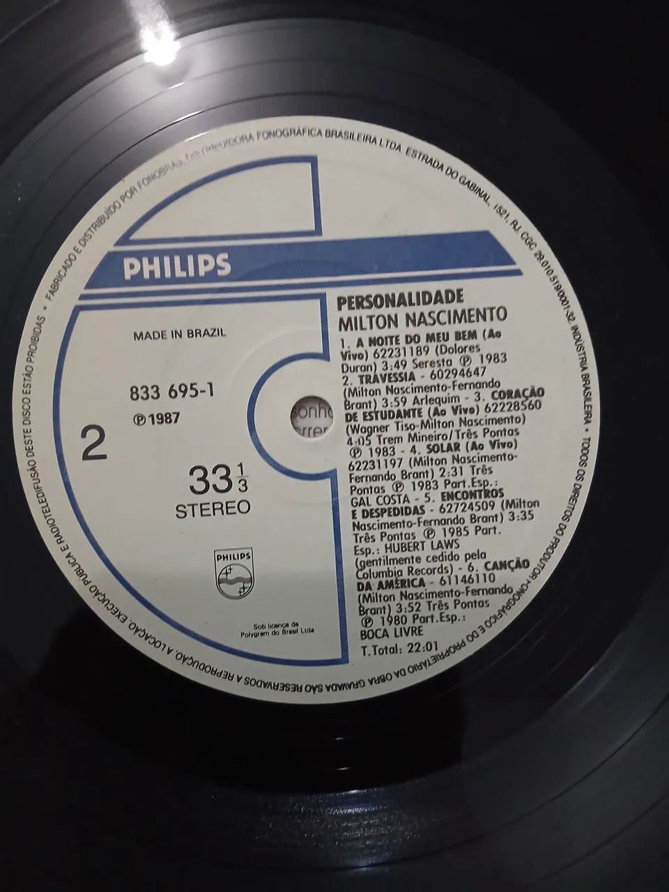 Lp personalidade Milton Nascimento usado  - Foto 5