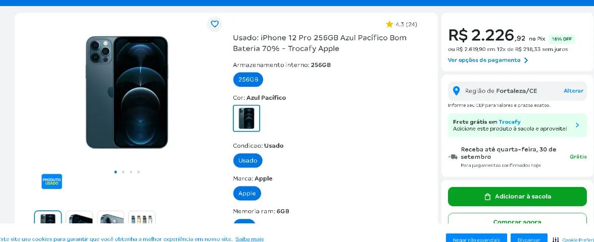 iPhone 12 Pro 256 gb  - Foto 3