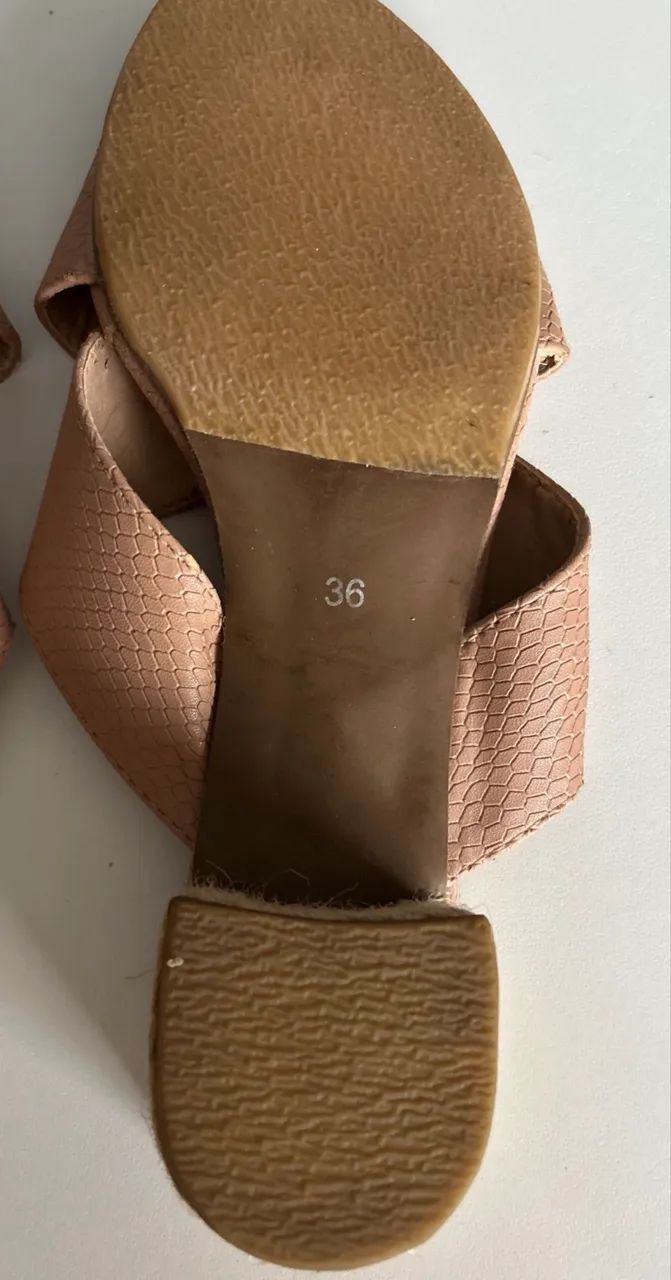 Tamanco nude 36 - Foto 4