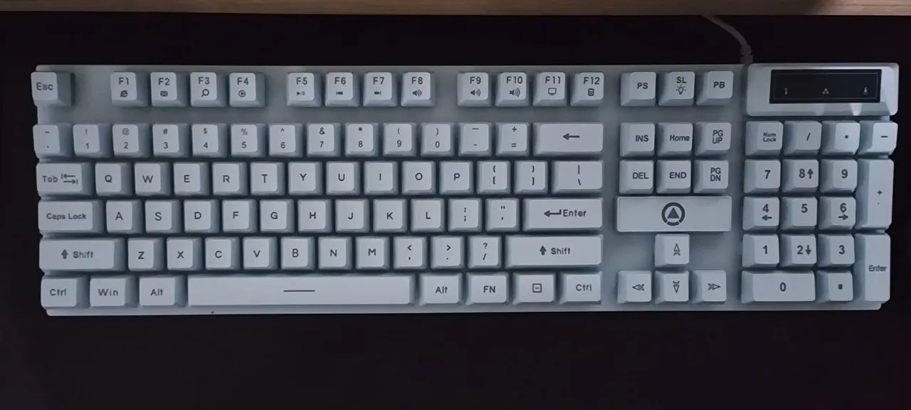 Teclado Computador azul retro-iluminado Yndiao - Foto 2