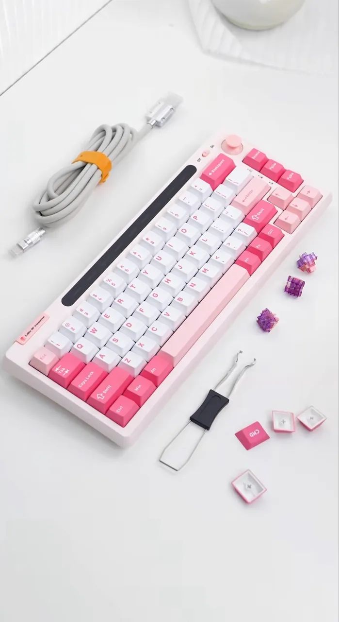 Teclado Epomaker RT65-Pink - Foto 2