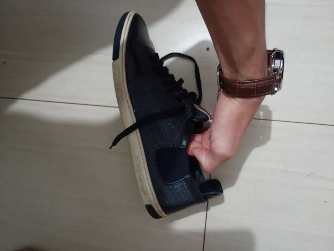 Tênis Louis Vuitton Slalom Denim - Foto 2
