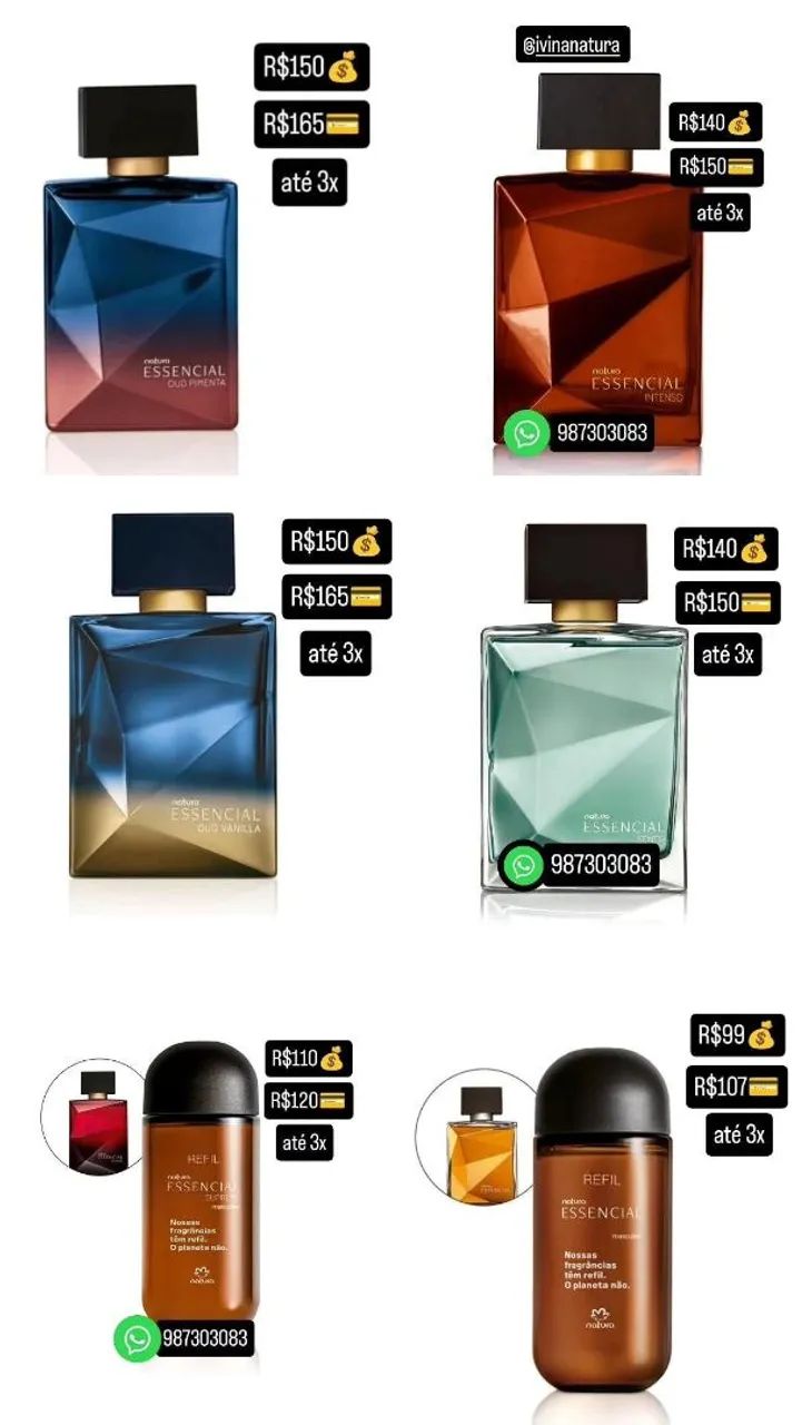Perfume Masculino Natura Essencial - Diversas versões - Foto 3