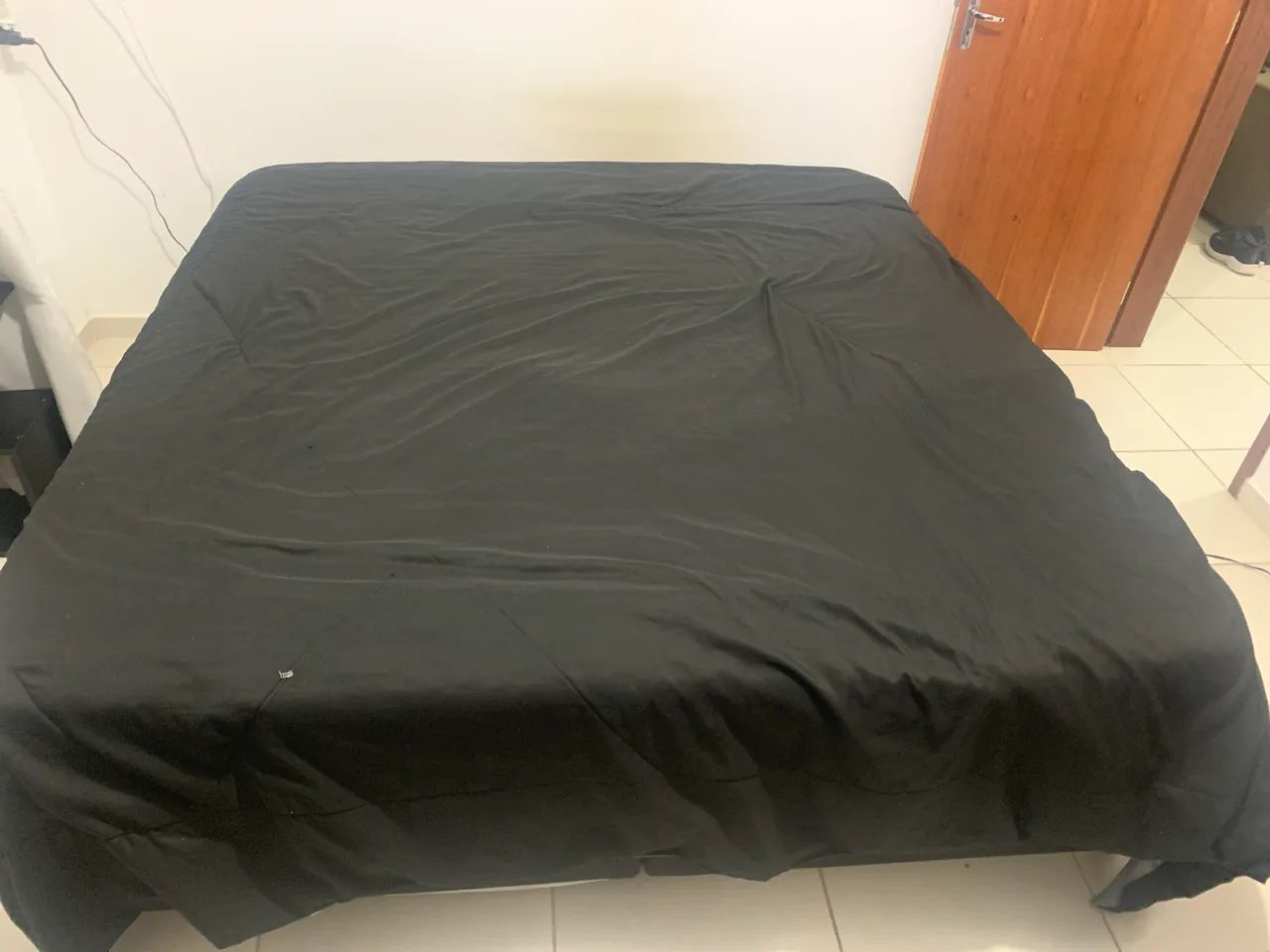Cama e colchão box king size