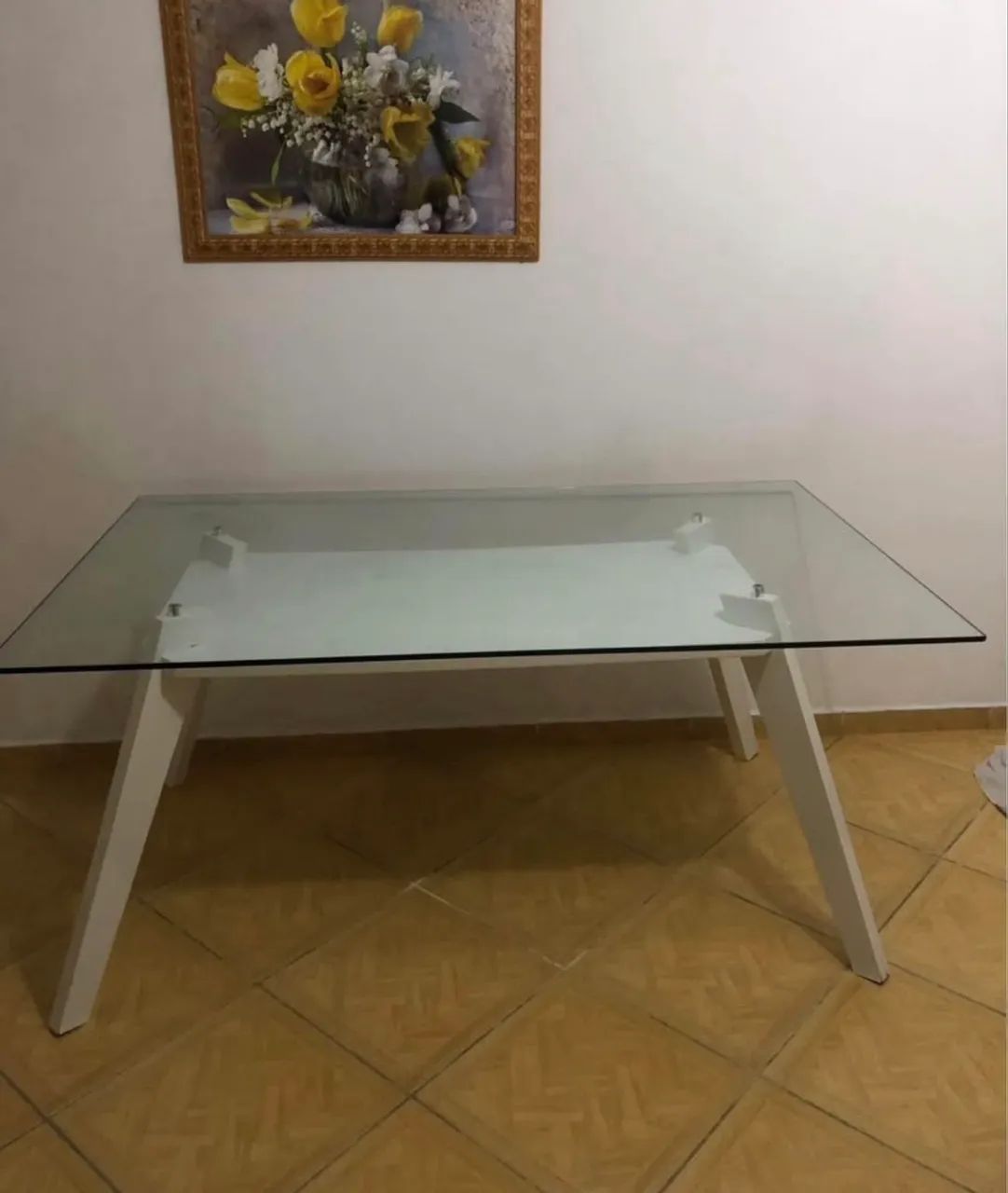 Vendo mesa de vidro 6 lugares  - Foto 2