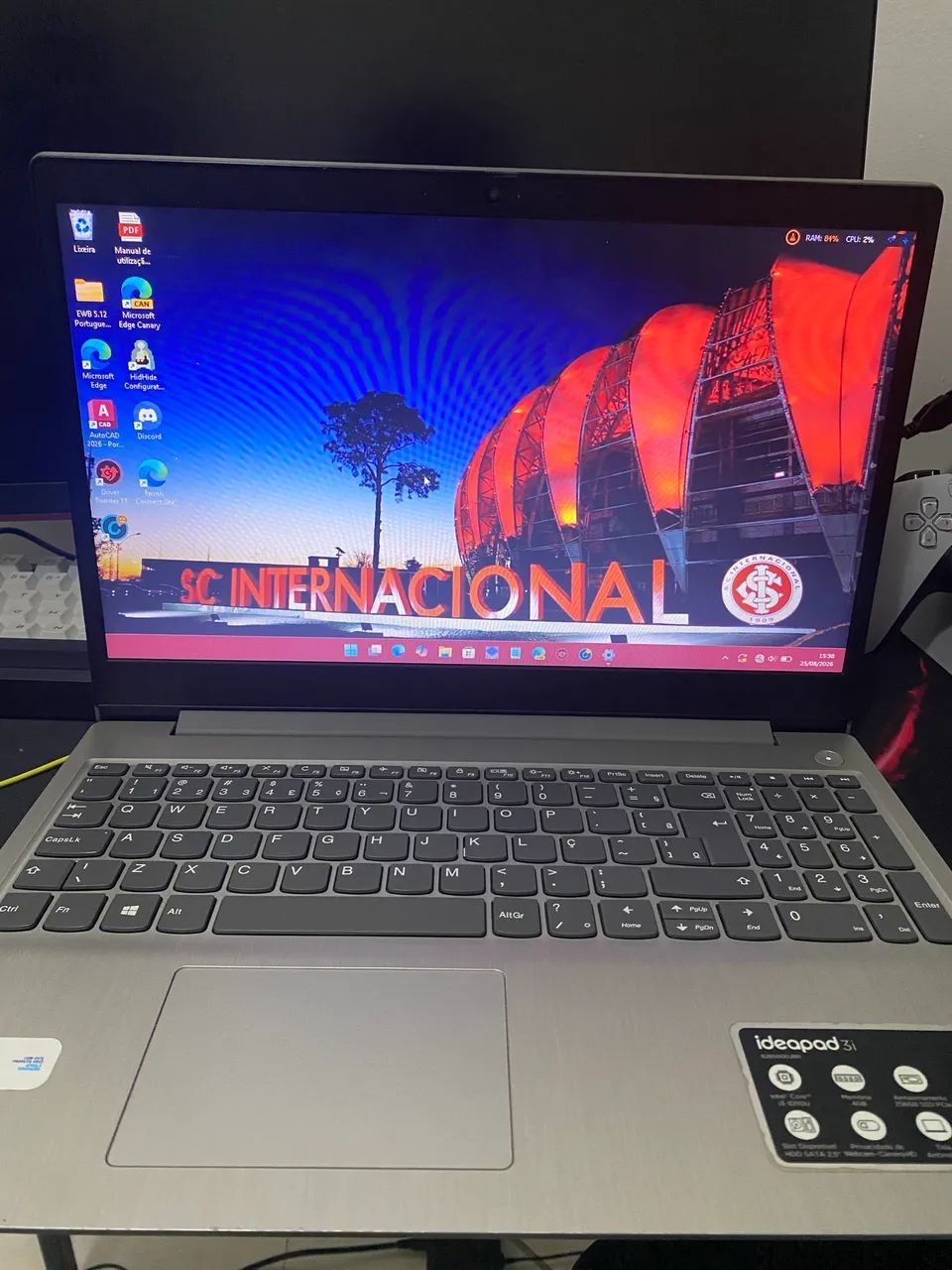 Notebook Lenovo Ideapad 3 Intel Core i3 4GB - 256GB SSD 15,6?  82BS000JBR