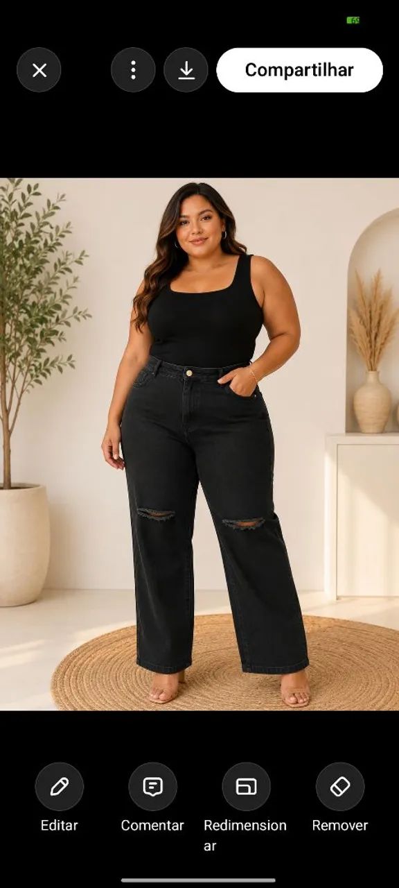 Desapego de causas plus size! Algumas usadas 2 vezes e outras nunca usadas !  - Foto 3