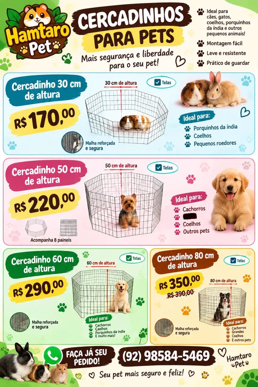 Cercadinho para pet