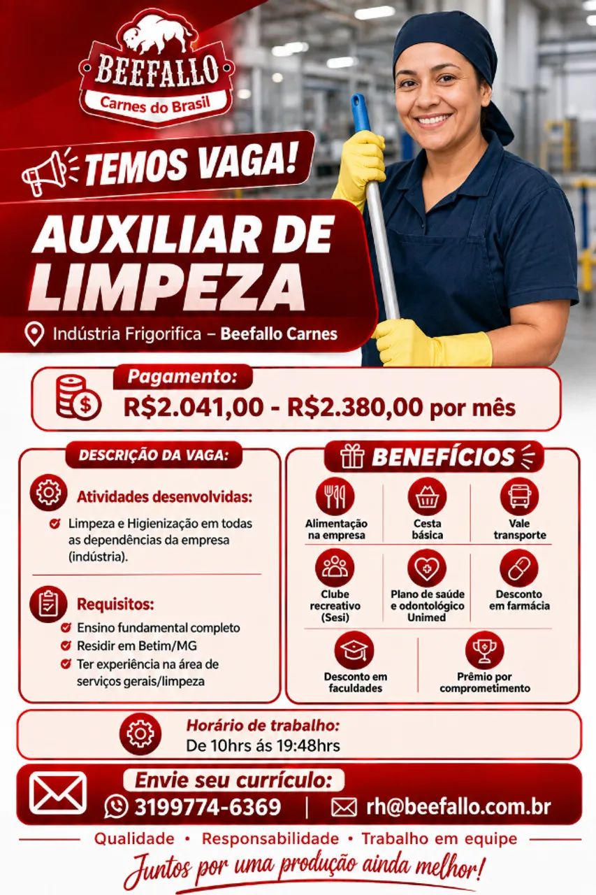 Auxiliar de Limpeza