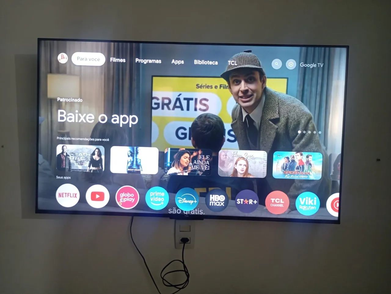 Smart Tv 4k tcl 55' polegadas