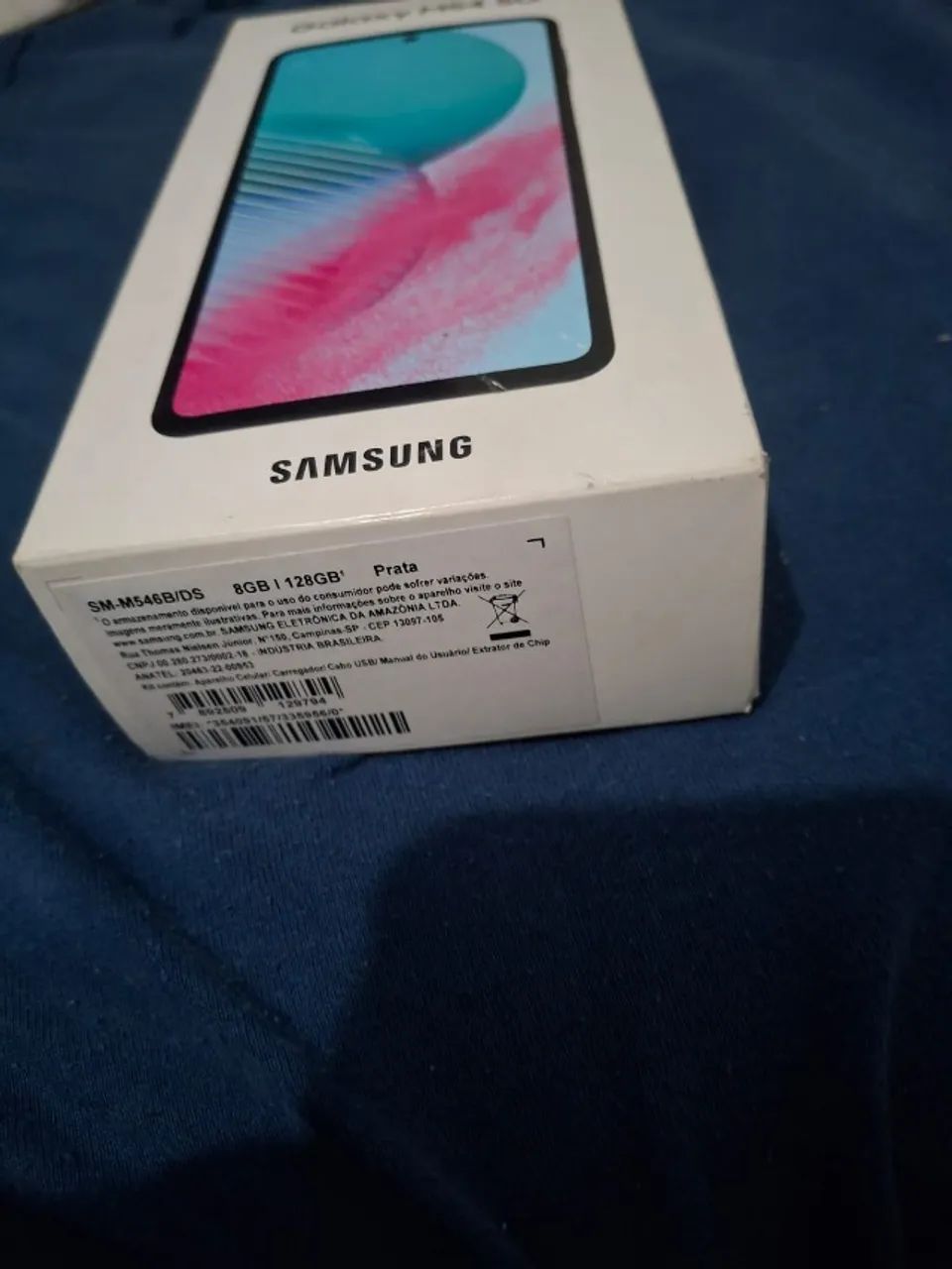 Caixa de celular M54 5G com chavinha de chip - Foto 5