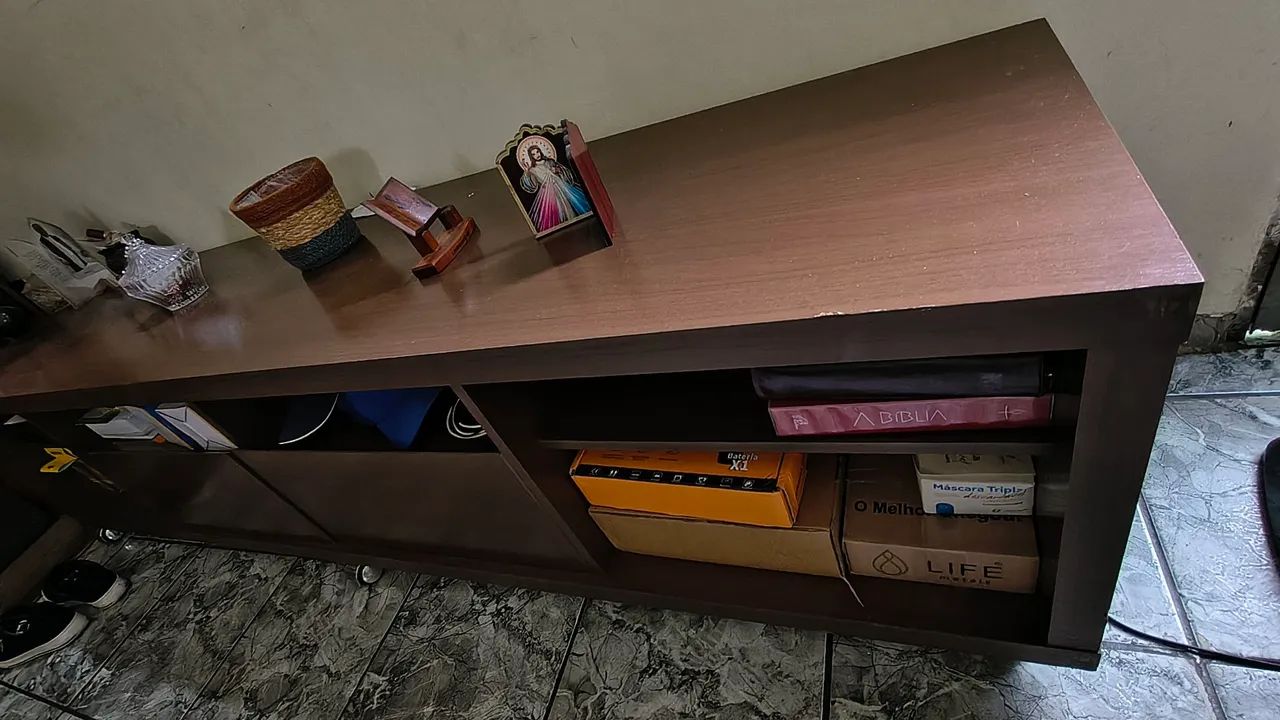 RACK MADEIRA com Painel 
