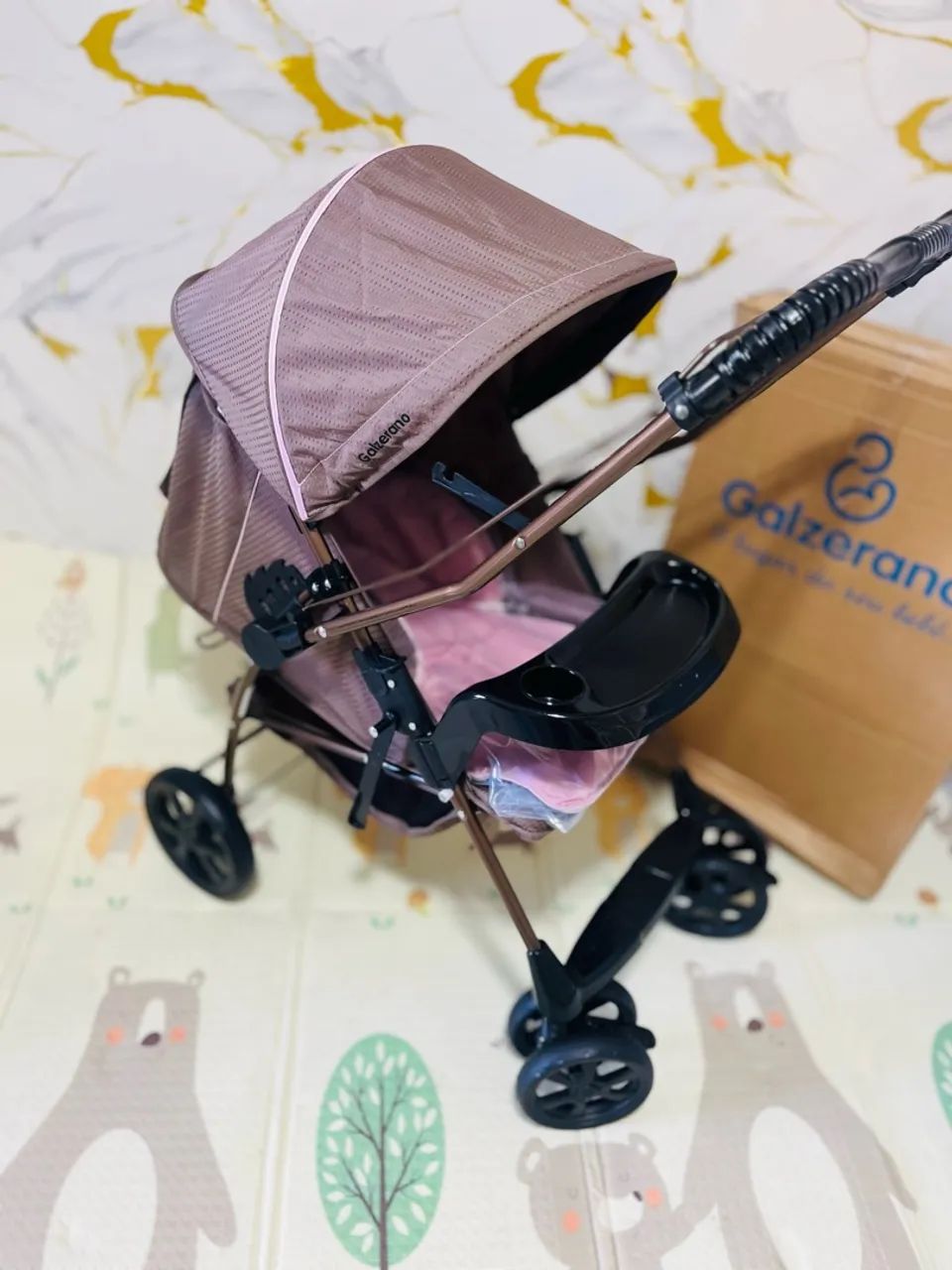 Carrinho de bebê Galzerano BRONZE   - Foto 2