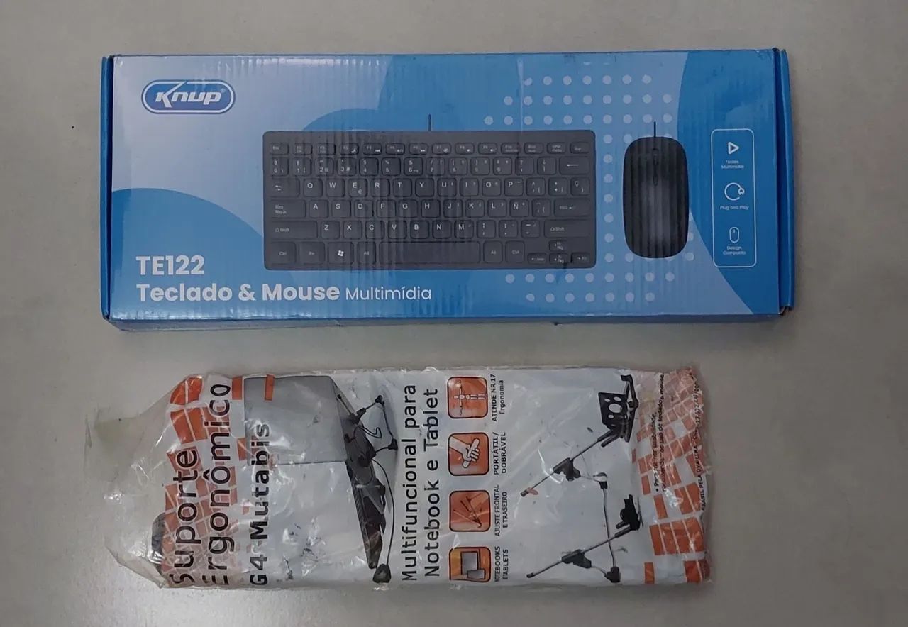 Mini Teclado Knup e Suporte Ergonômico - Foto 5