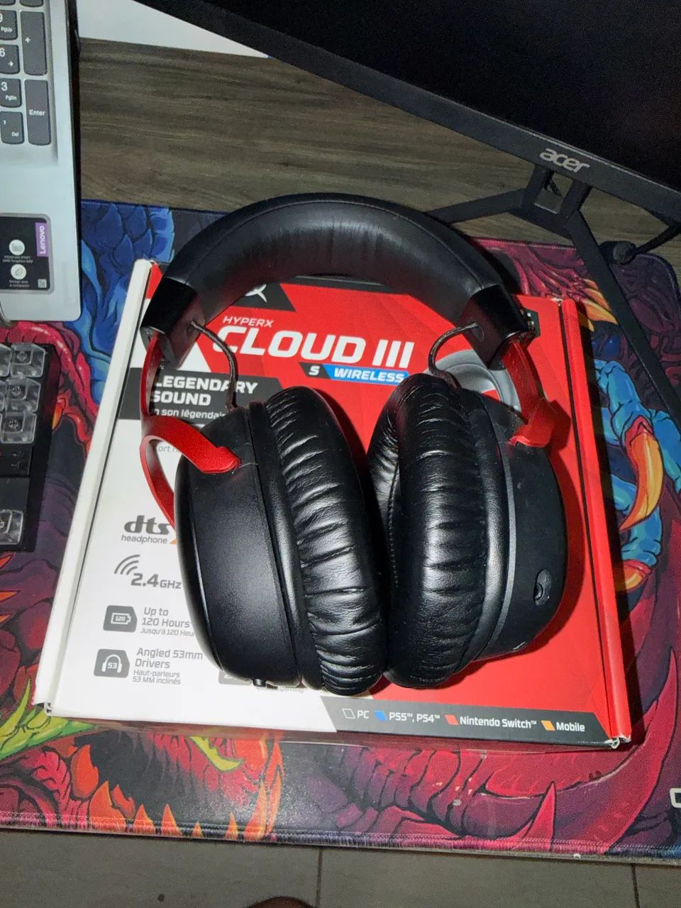 Headset HyperX Cloud III S Wireless - Foto 4