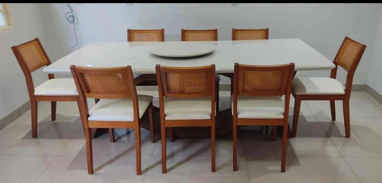 Mesa jantar laca com cadeiras 8 lugares  - Foto 3