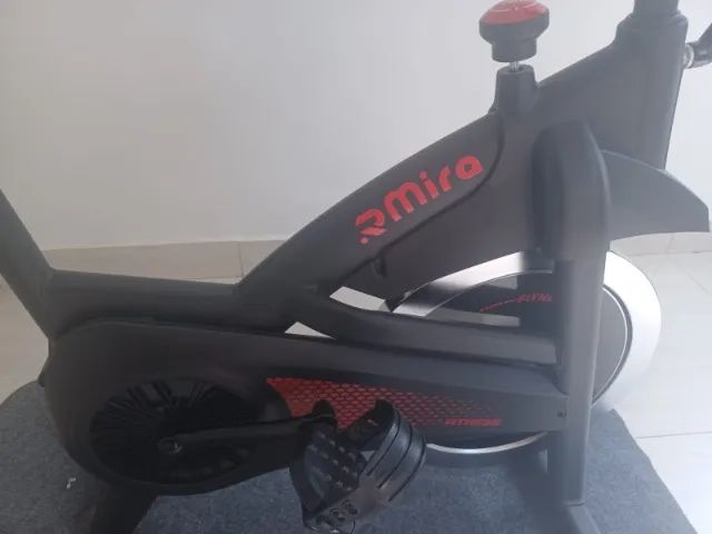 Bicicleta Ergométrica Spinning Rmira NT7 com Bluetooth e Tapete - Foto 5