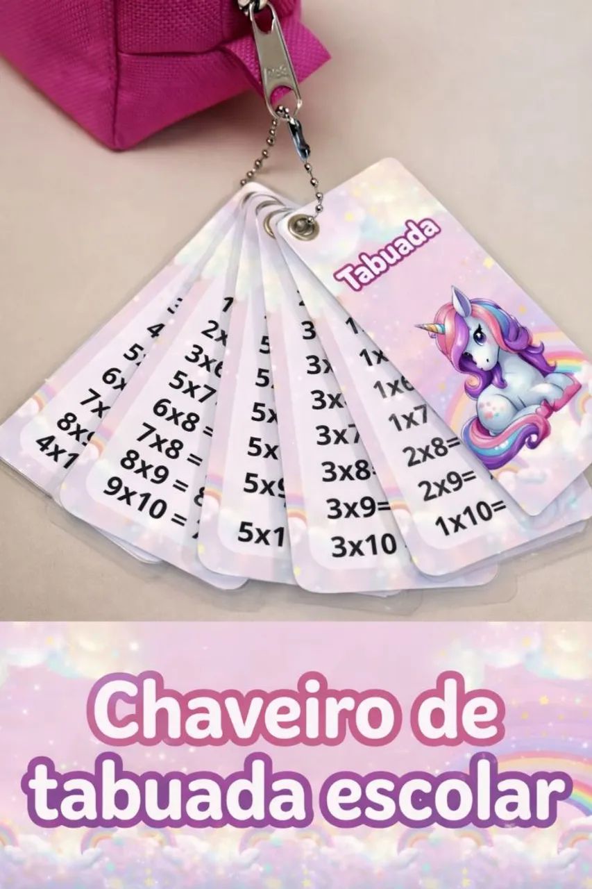 Chaveiro Tabuada personalizado 65566258592513120
