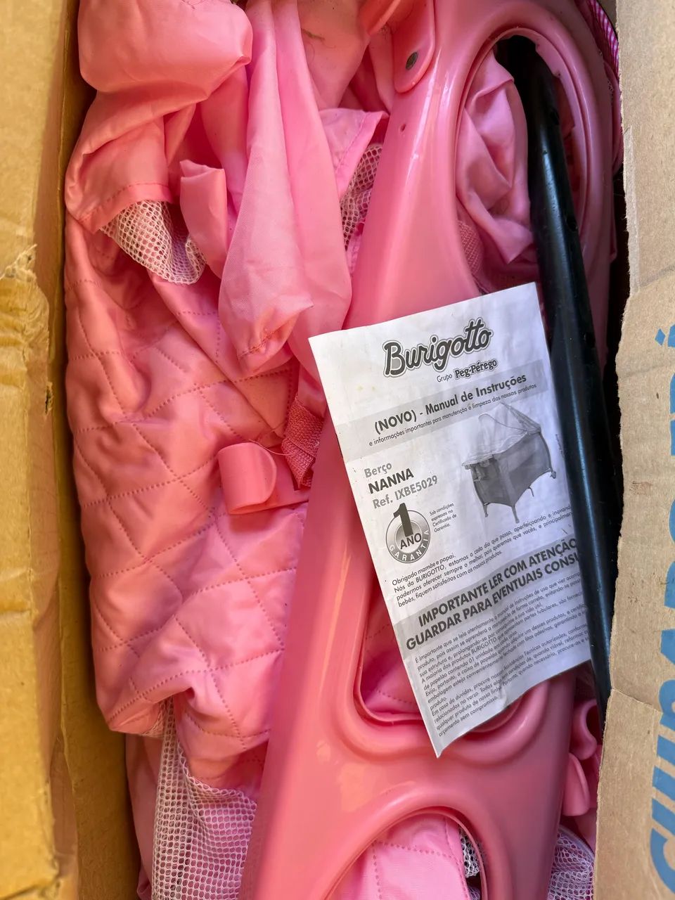 VENDO BERÇO CERCADO ROSA BURIGOTO - Foto 2