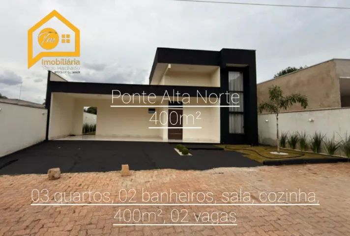 Excelente casa com 03 Qts na Ponte Alta Norte