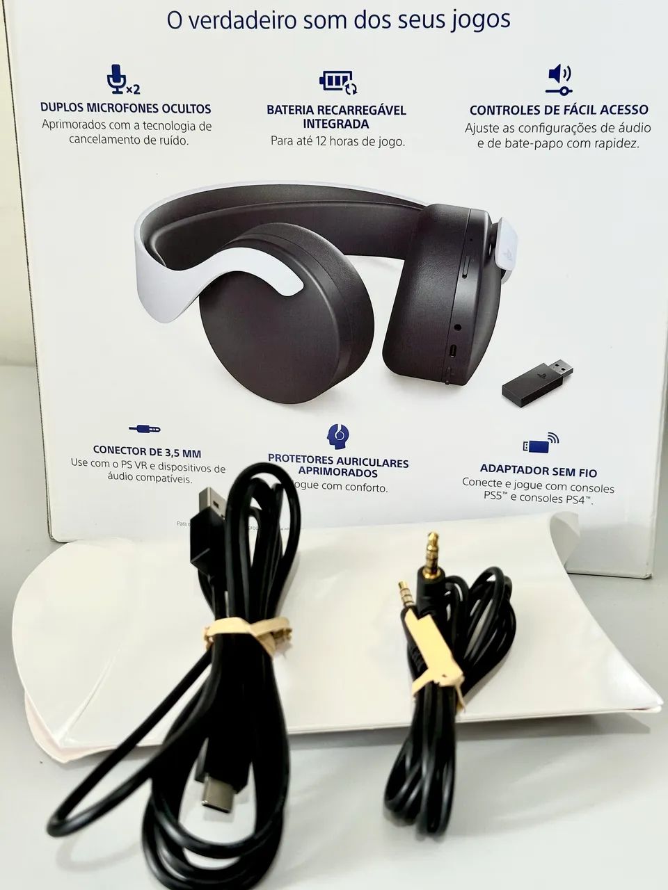 Headset Sony Pulse 3D Sem Fio PlayStation - Foto 3