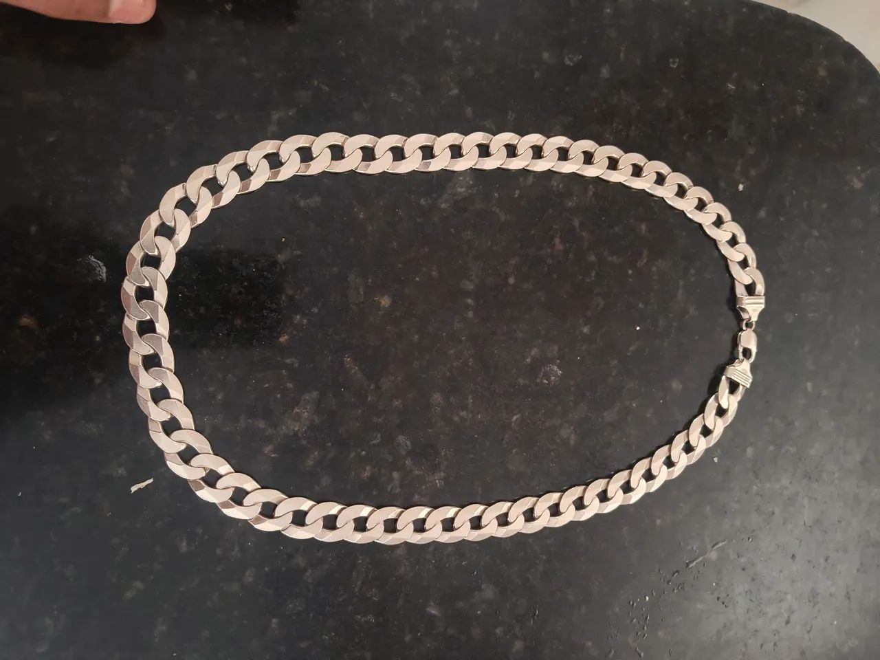 Corrente de Prata 925, 17mm "escama de peixe"  - Foto 3