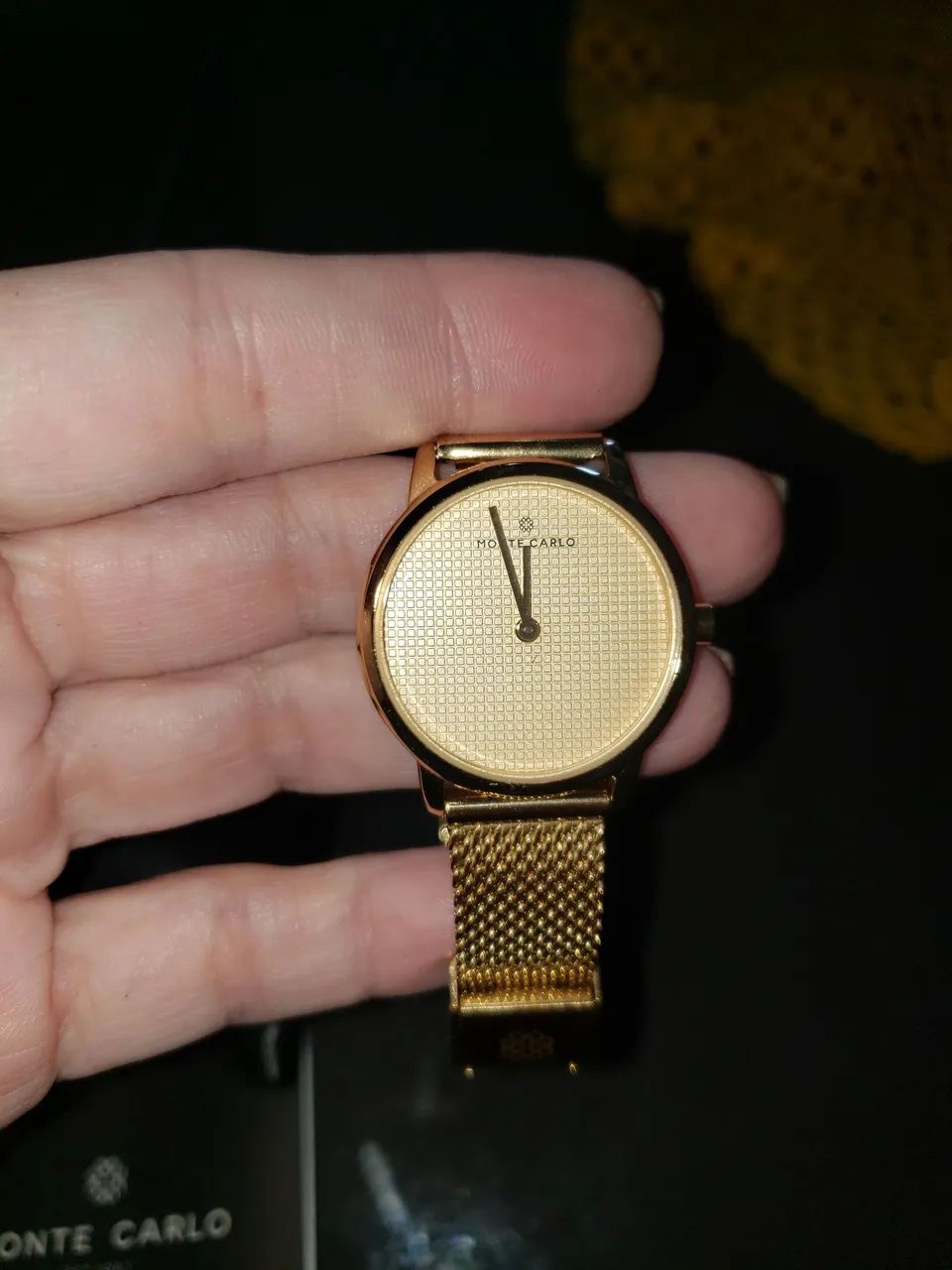 Relógio feminino dourado Monte Carlo - Foto 3