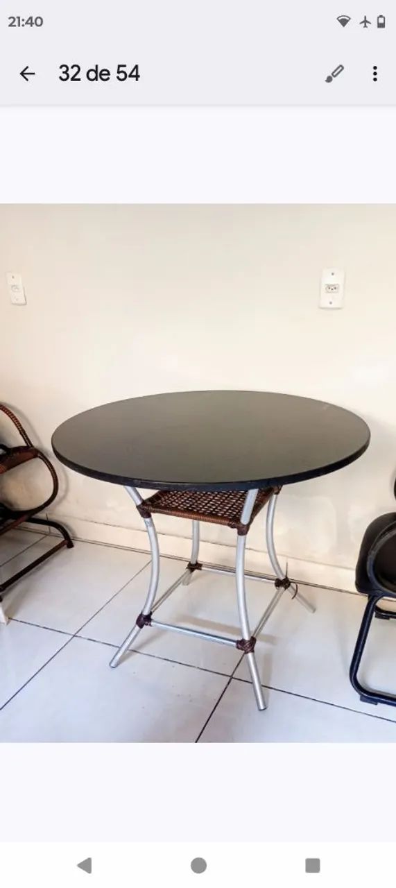 Mesa de Mármore 85x85x1mt