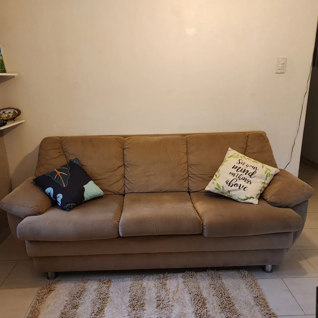 Sofá 2 e 3 lugares suede - Foto 2