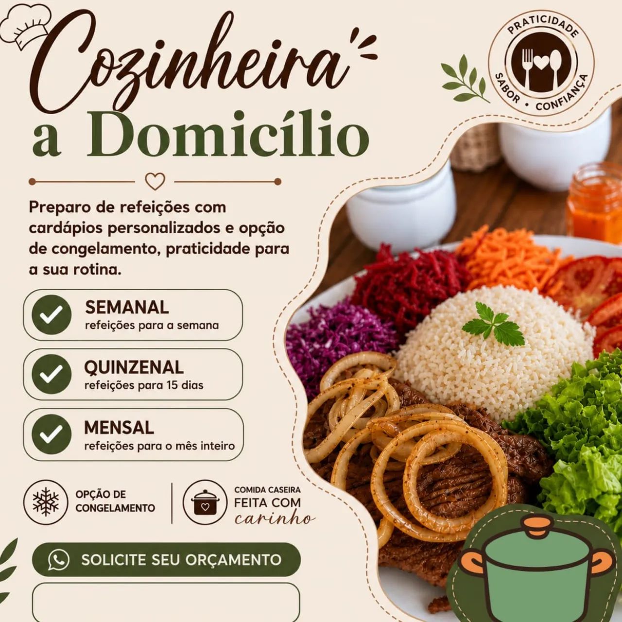 Cozinheira a Domicílio 