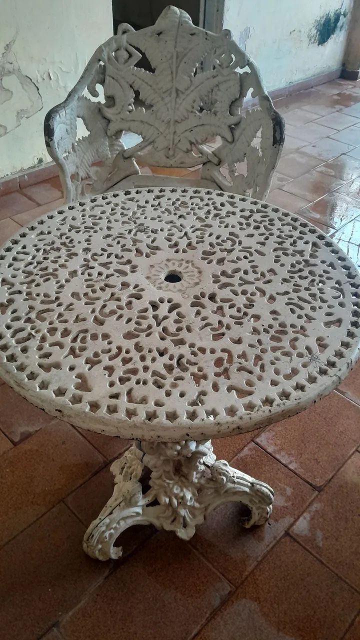 Jogo de Mesa e Cadeiras Samambaia Vintage - Foto 4
