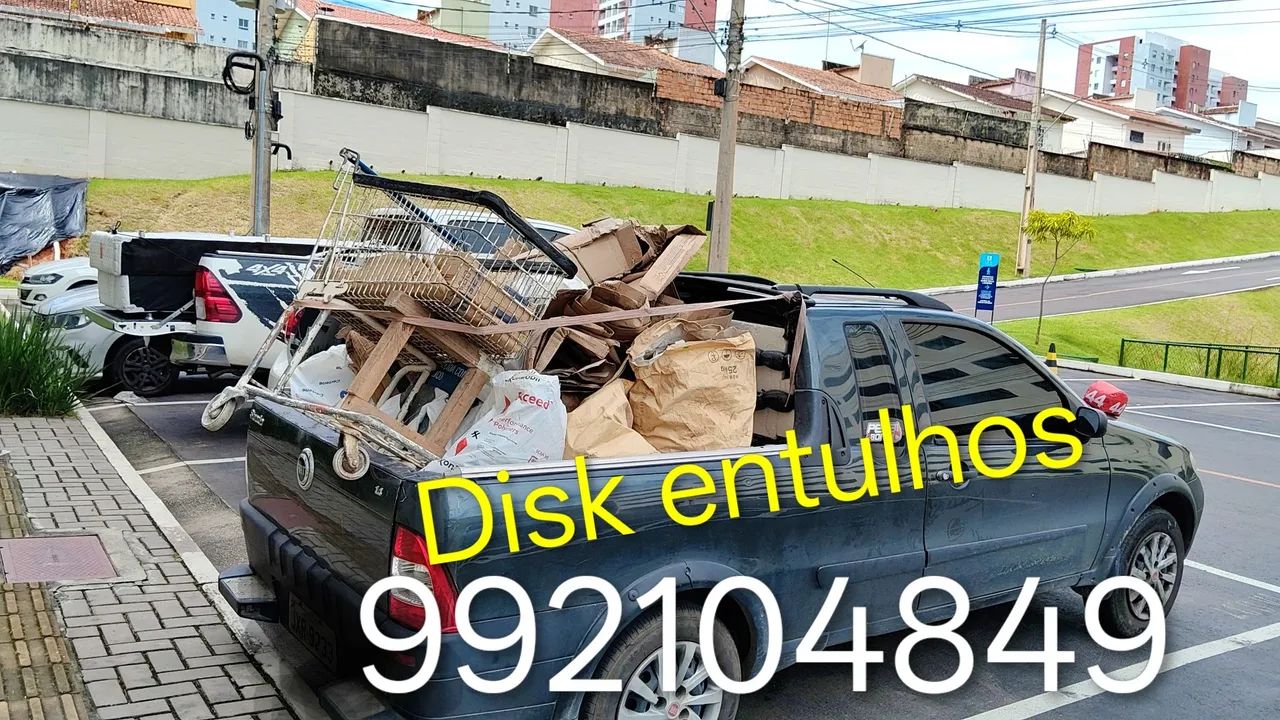Retirada de entulhos 