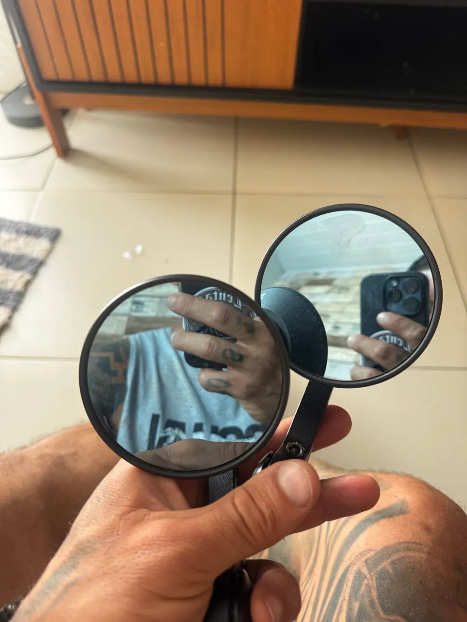 Retrovisor ponta da guidão  - Foto 2