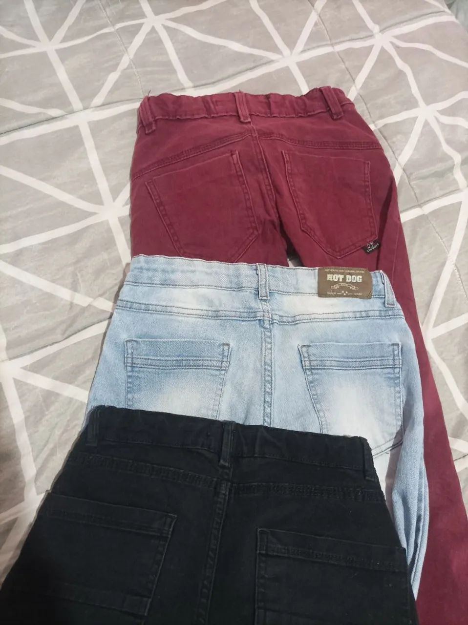 Kit lote 3 calças jeans e uma camisa social  - Foto 3