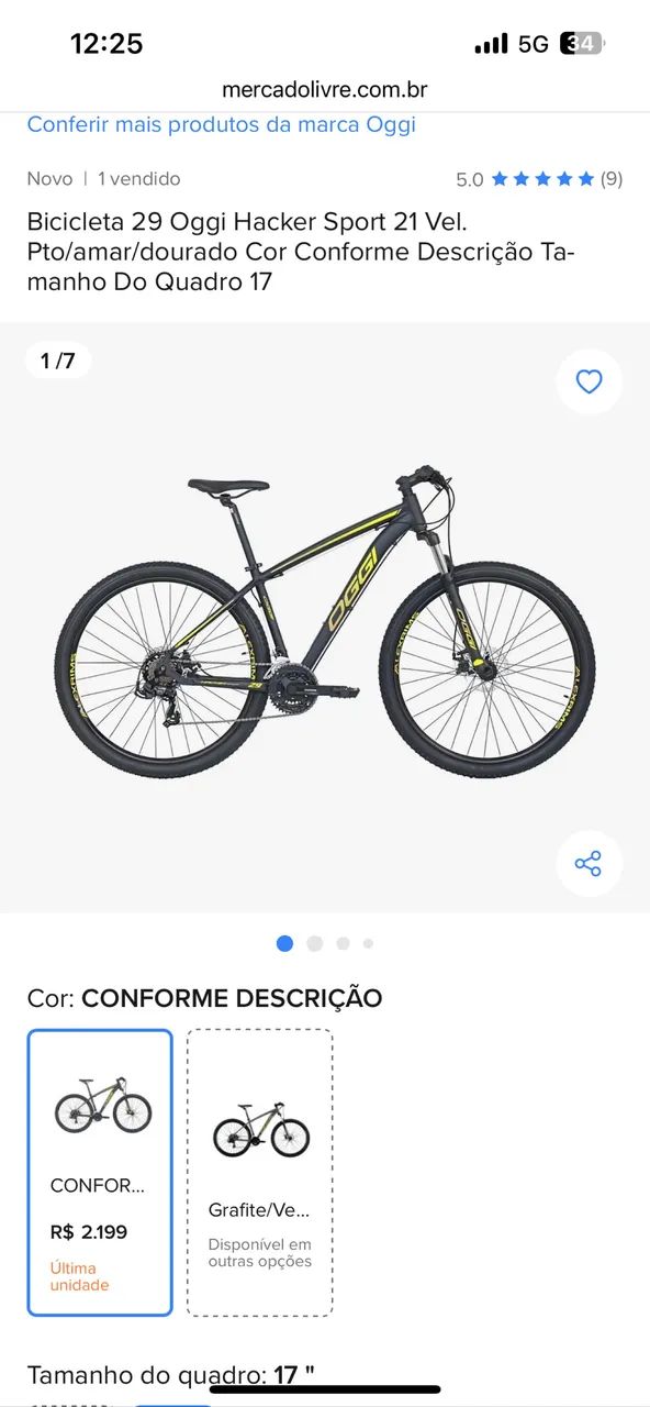 Bicicleta Aro29 Oggi
