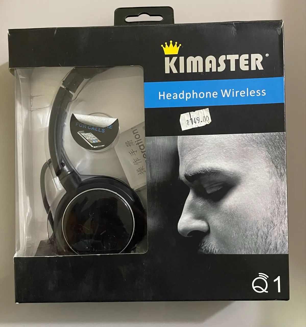 Fone Headphone Bluetooth Qualidade de Som Incrível Ajustável Kimaster