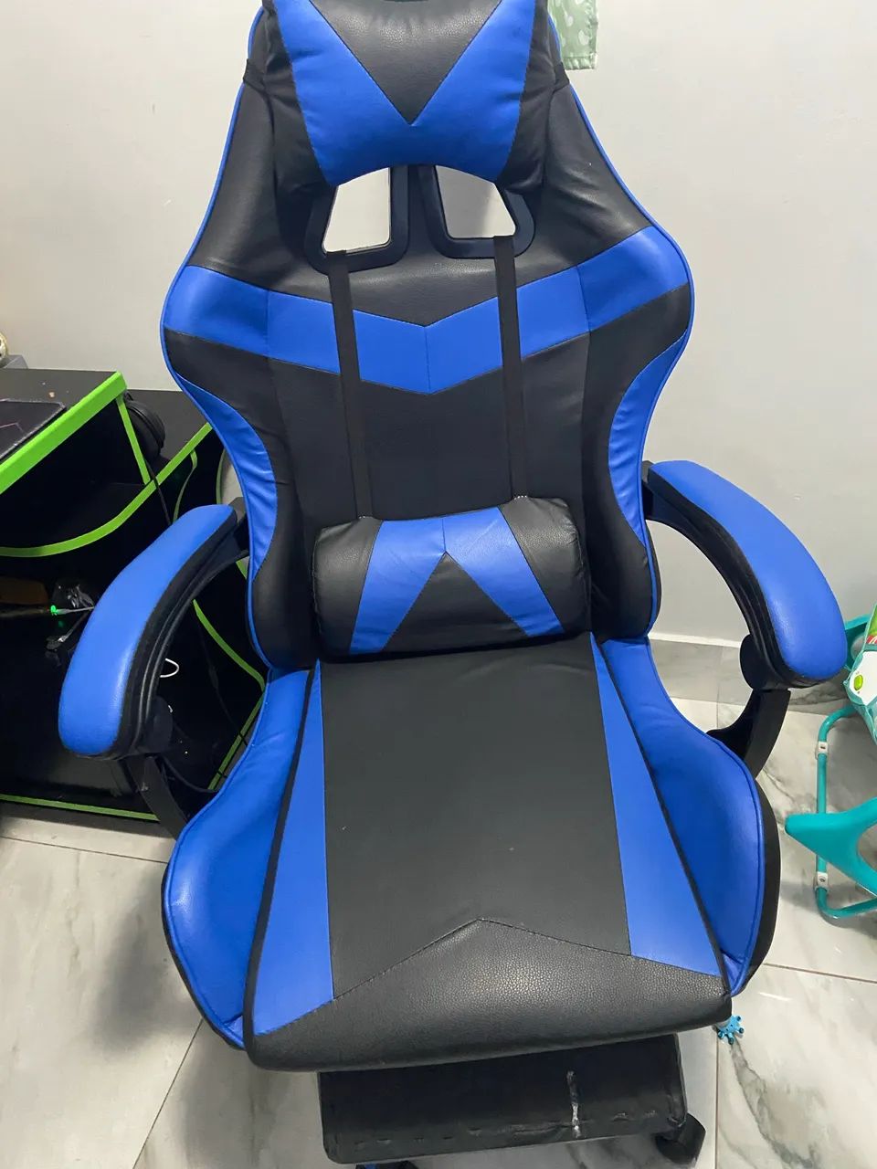 CADEIRA GAMER AZUL/PRETA