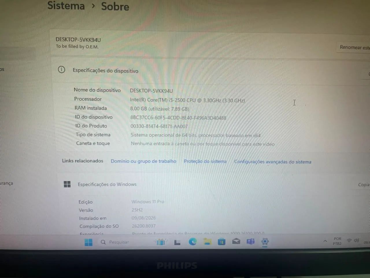 Computador Core i5 8Gb - W11 - Completo - Foto 2