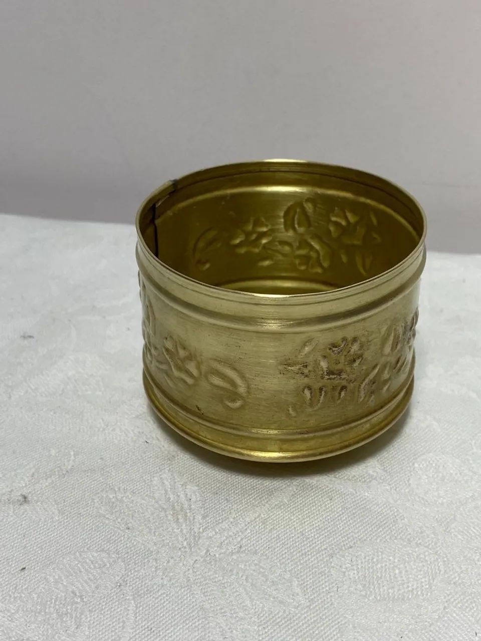 Small brass cachepot