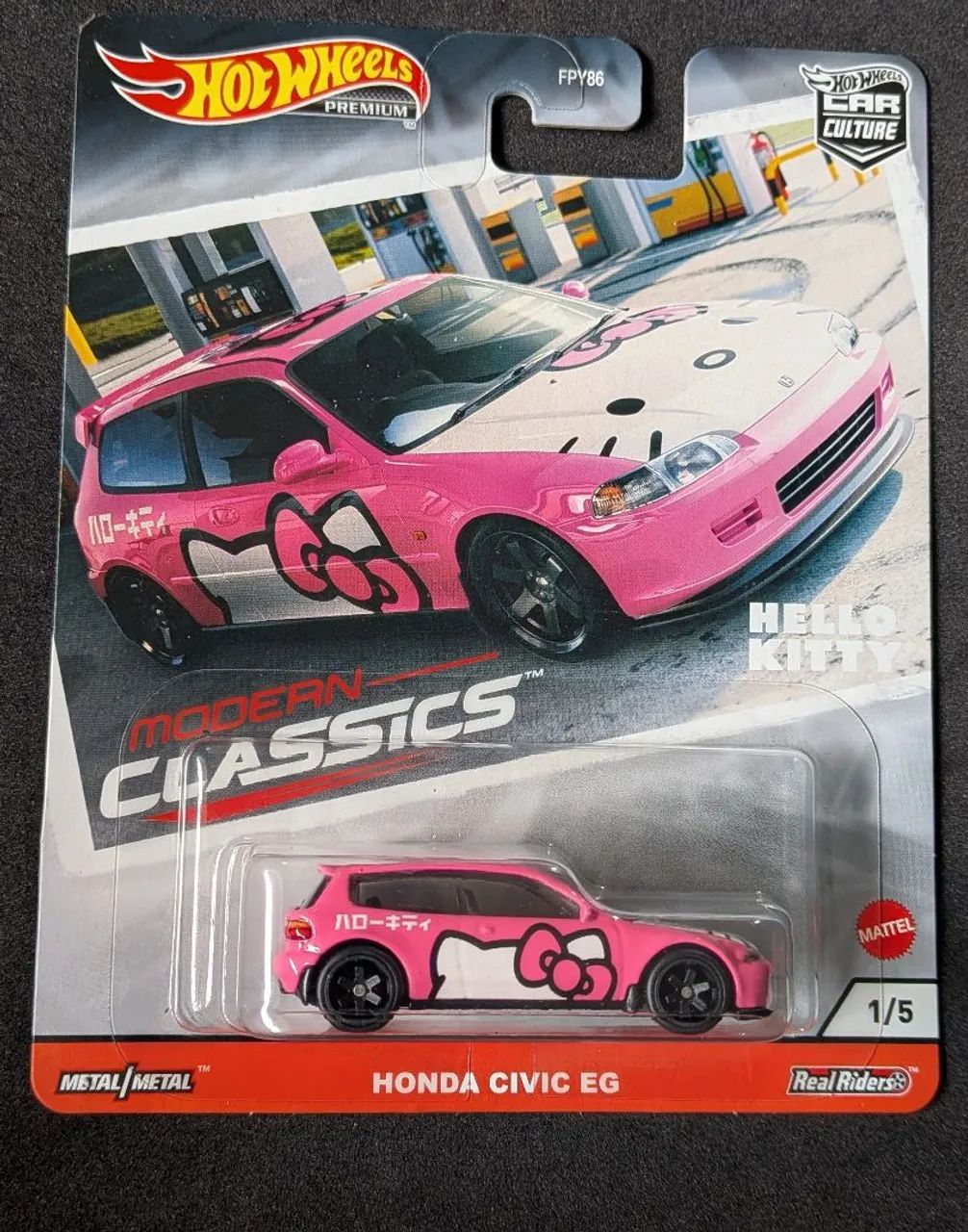 Hot Wheels Premium Honda Civic EG - Hello Kitty 