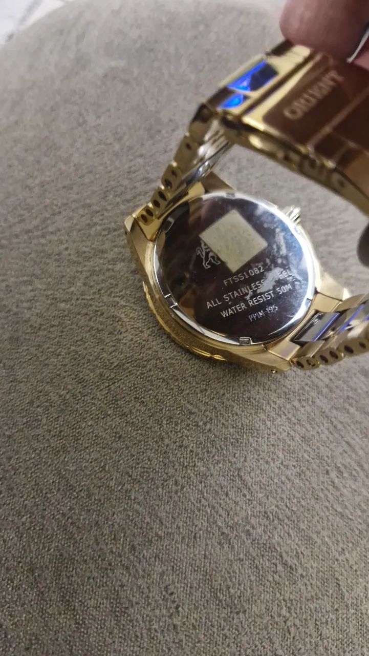 Relógio Orient Dourado/Cinza Chumbo - Foto 4