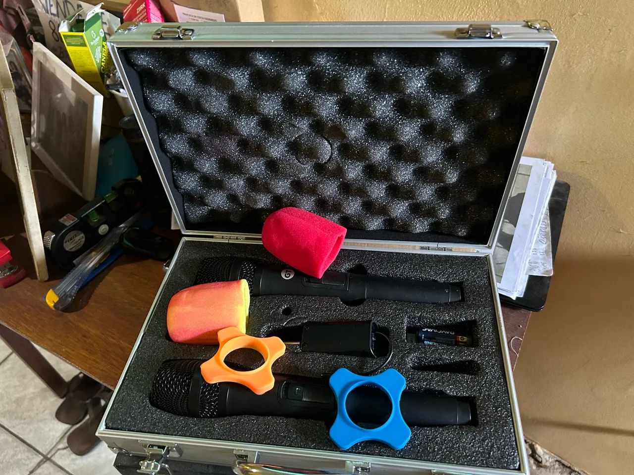 2 Microfone  com maleta  - Foto 2