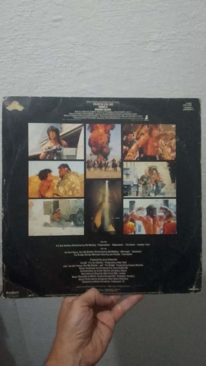 LP filme Rambo 3, mídia boa - Foto 3