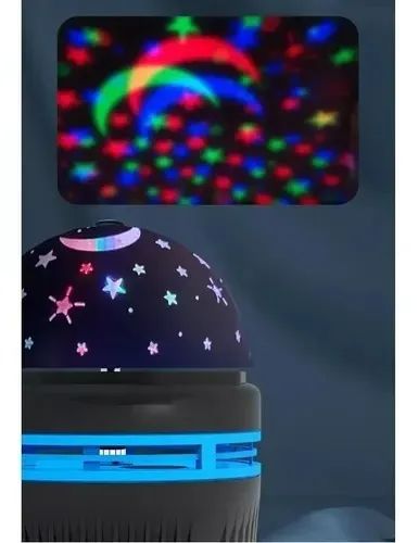 Bola Mágica Projetora Led Usb, Luz Estrela Lua Colorida - Foto 2