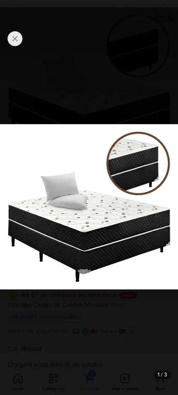 Cama de casal semi nova  - Foto 5